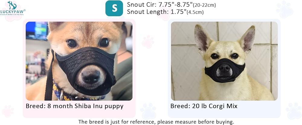 LUYPAW Soft Muzzle for Medium Lar Sized Dogs Beagle Labr rman