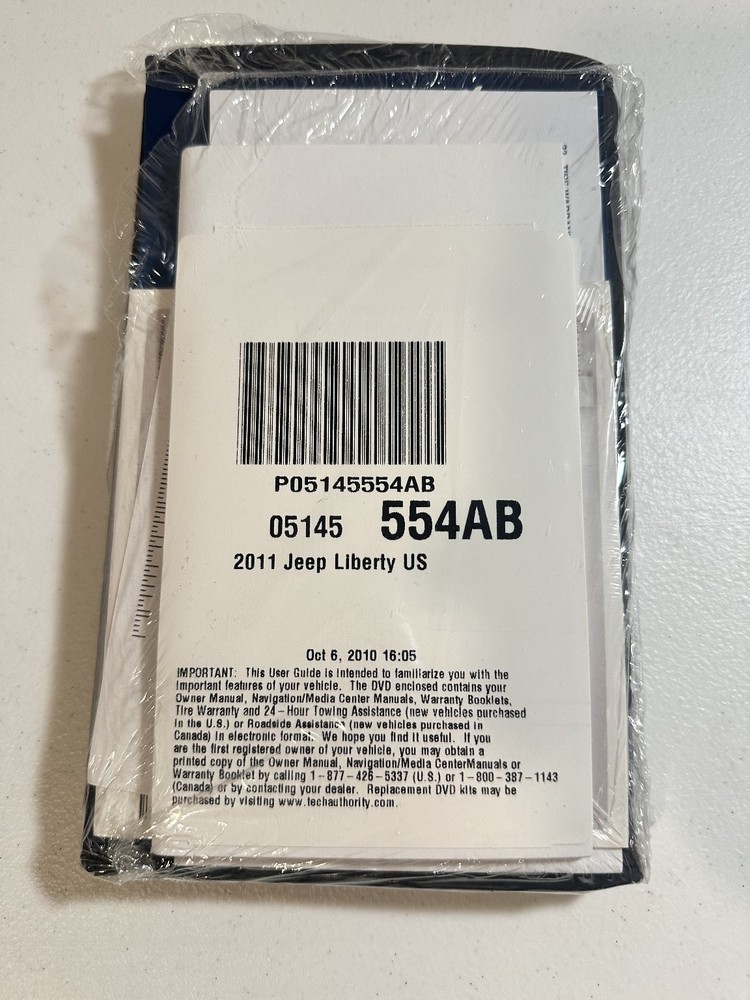 2011 Jeep Liberty Owners Manual Set OEM