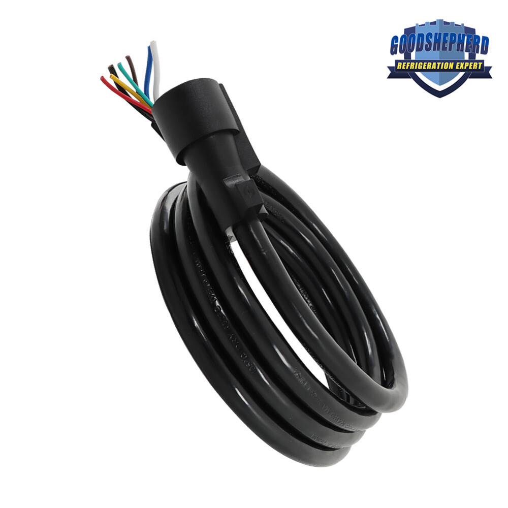 7Pin 7Way Trailer Cable Cord Wire Harness Plug Connector RV Truck 6-7-8-12-16FT