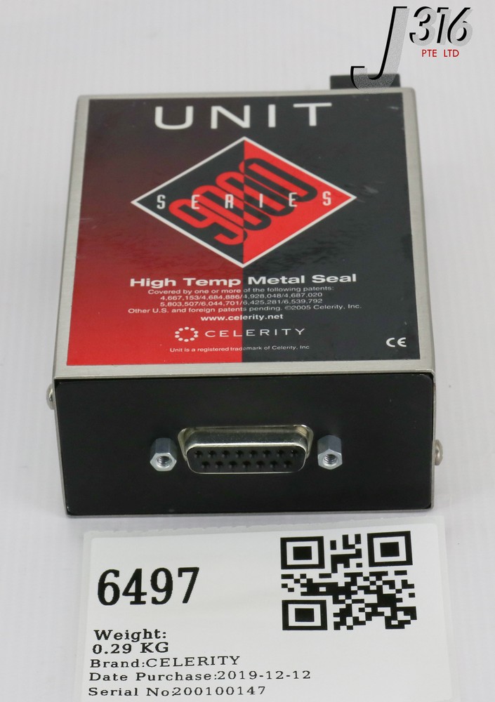 6497 UNIT CELERITY 9000 SERIES MASS FLOW CONTROLLER UFC-9861