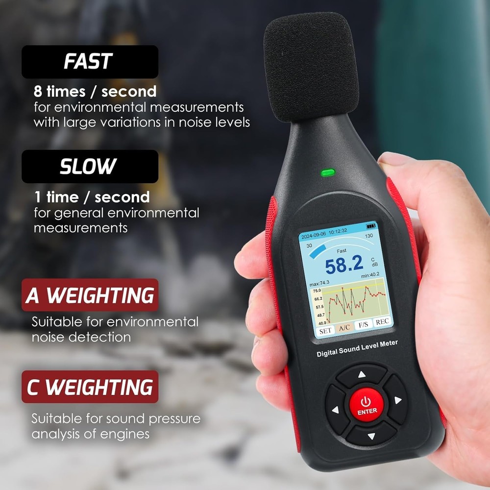 Professional Digital Sound Level Meter with 43K Data