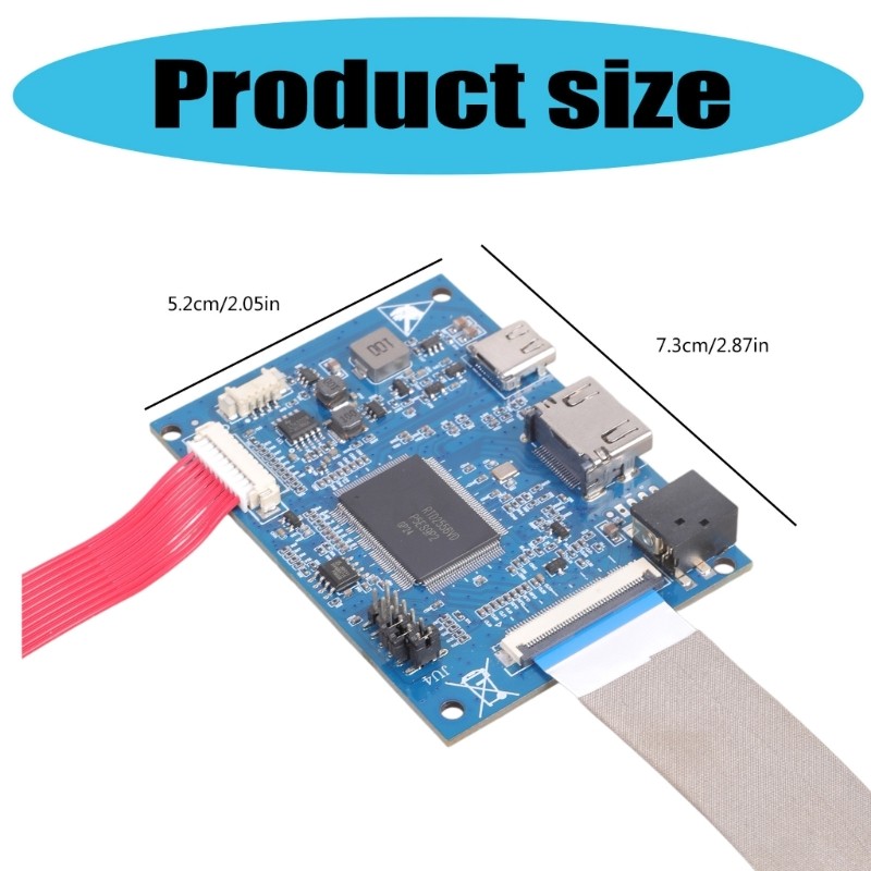 40pin EDP LCD Controller Board For 2K Displays Features HDTV-compatible Type C