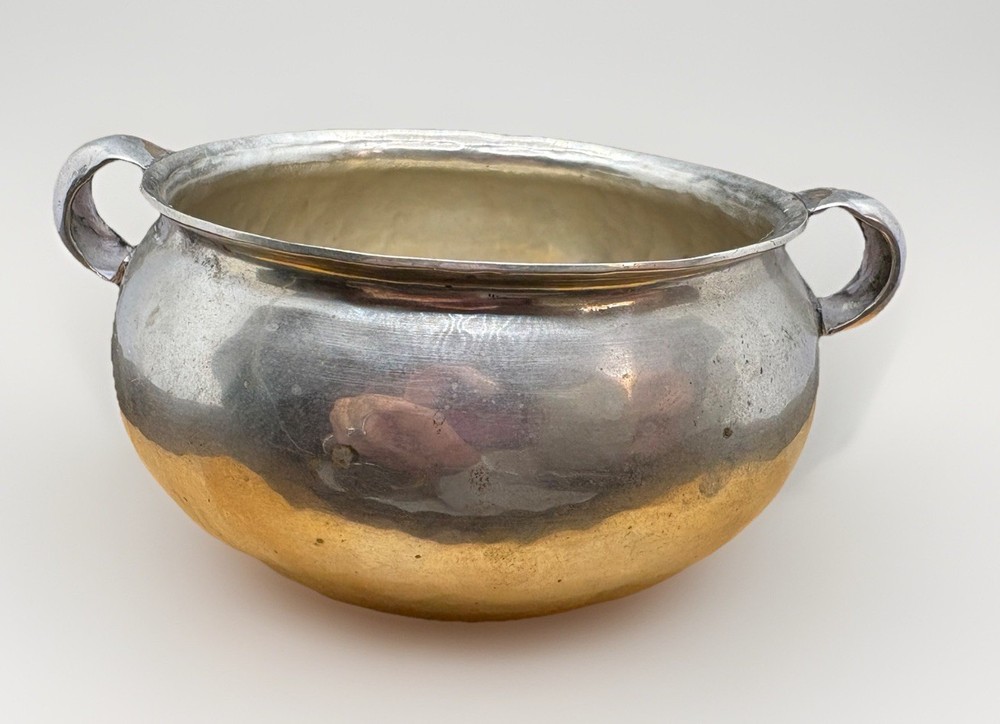 Peruvian Solid Silver Bowl - Hand Hammered "Ekeko" - .950 / .925 - 3.5"