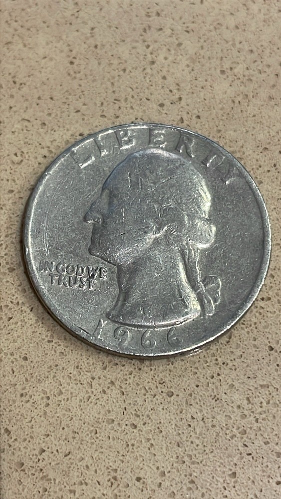 1966 Washington Quarter No Mint Mark Circulated