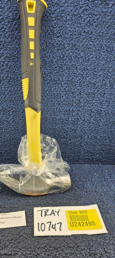 Heavy Duty Black & Yellow Claw Hammer