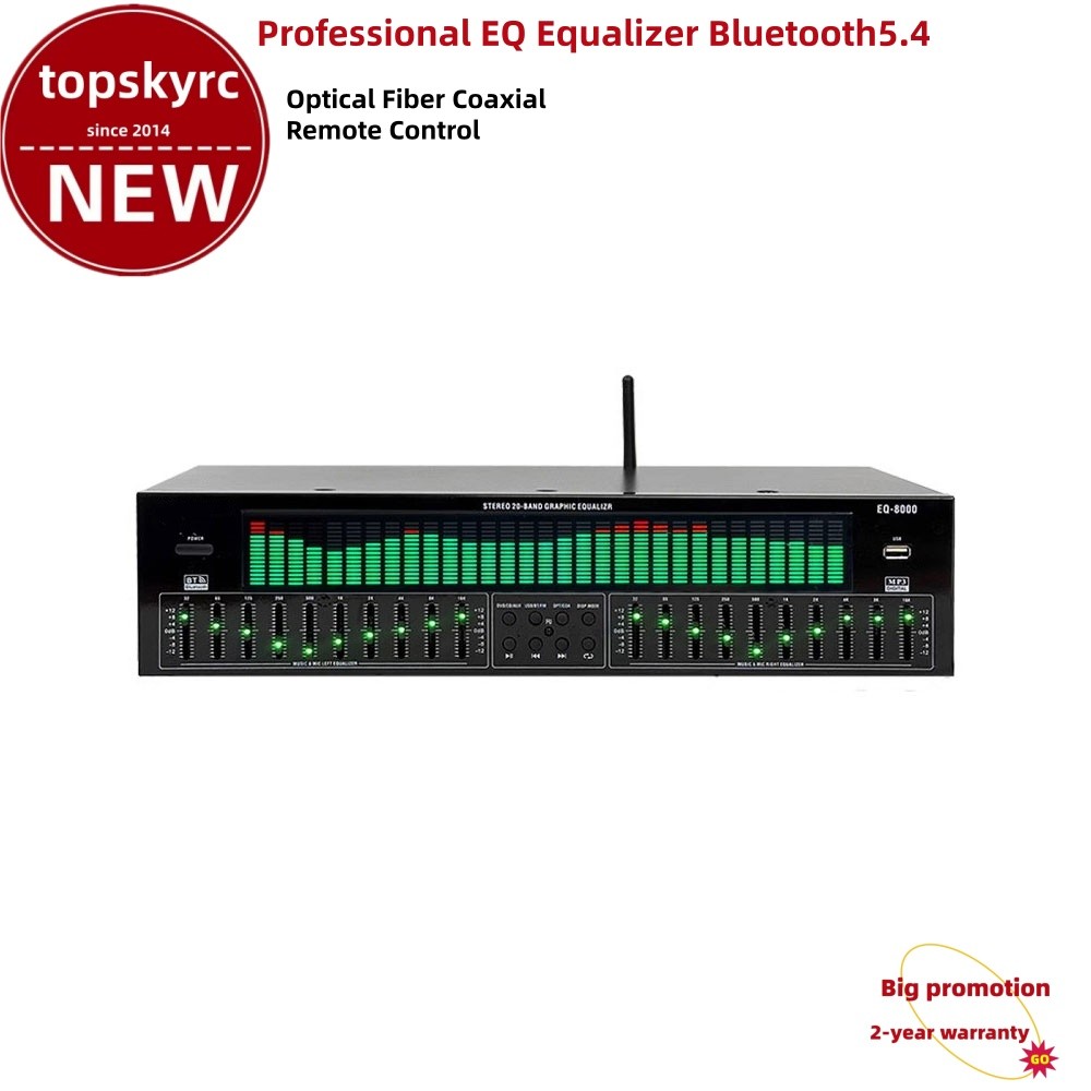 EQ8000 EQ Equalizer Bluetooth5.4 Optical Fiber Coaxial Audio Decoder Processor