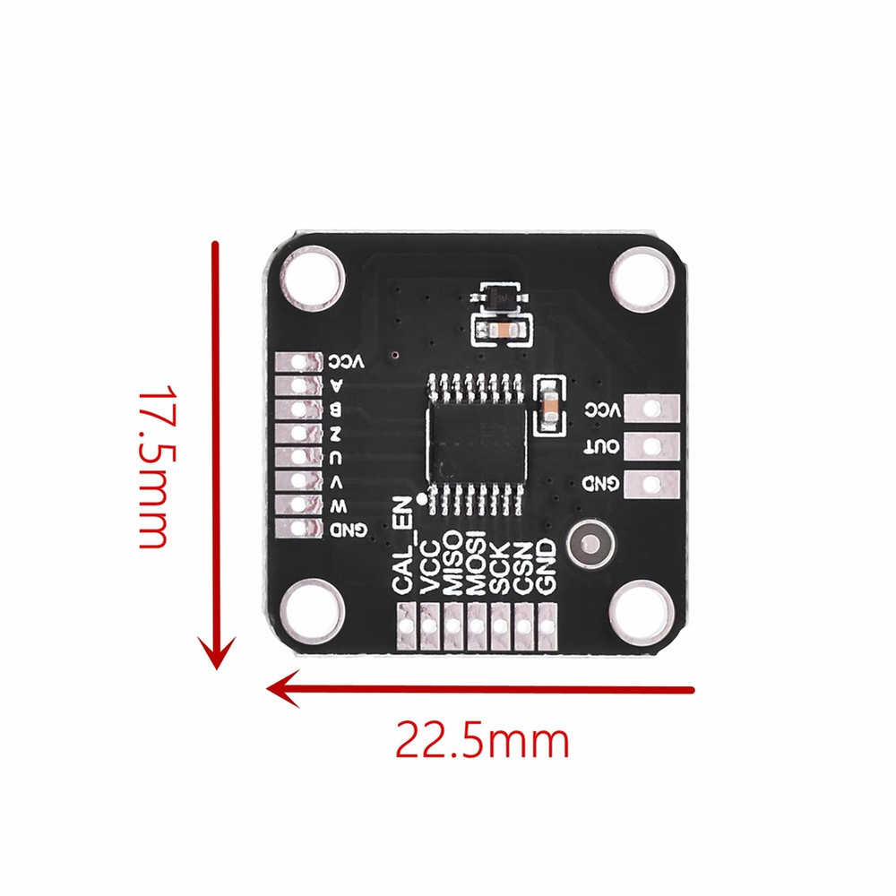 Encoder module MT6835 for motor control with wide temp range 40 to 125 C