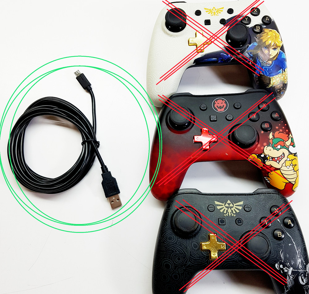 INT RATE REPLACEMENT CABLE NINTENDO POWER A CONTROLLER MICRO USB (a1100-V318)