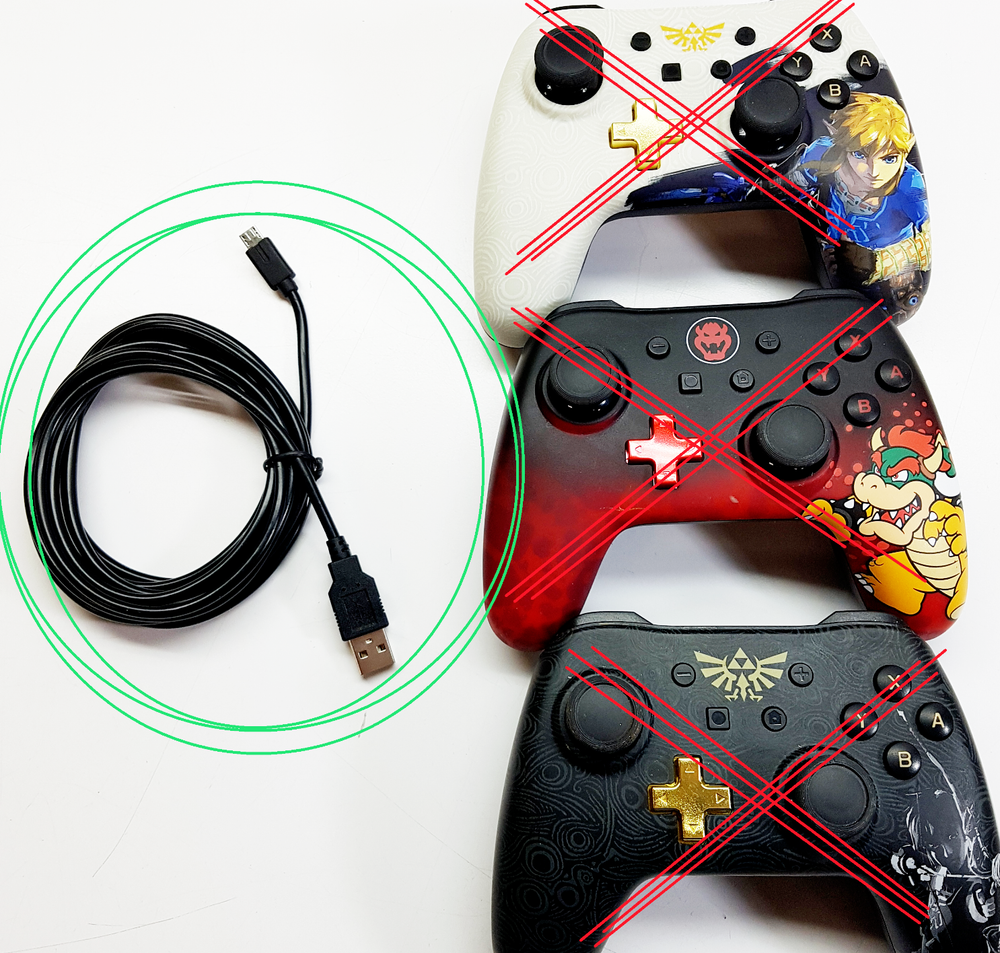 REPLACEMENT CABLE FOR NINTENDO POWER A CONTROLLER MICRO USB (I5700-V318)