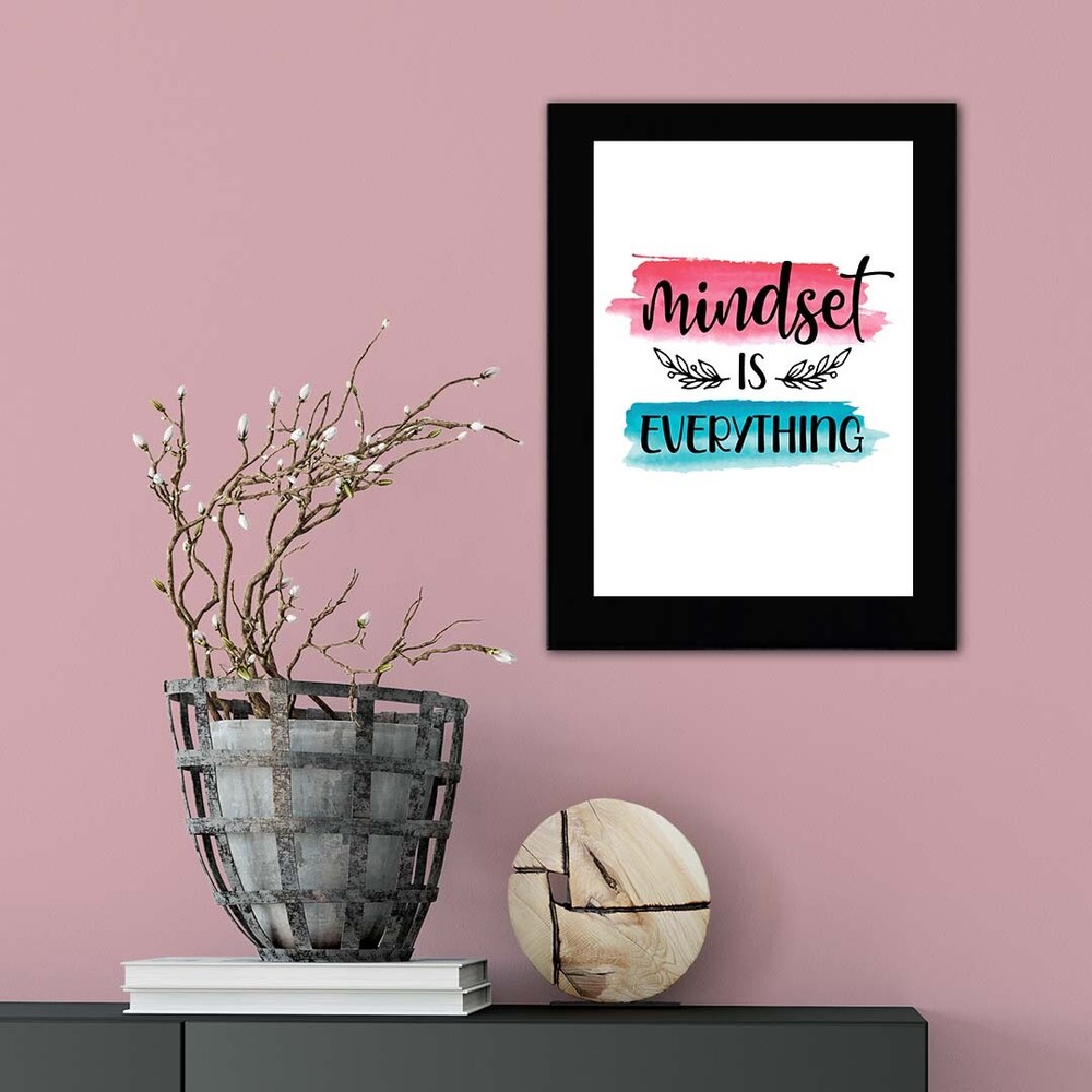 Mindset is Everything Decorative Wall Plaque (Full Color) | Positive Affirmation