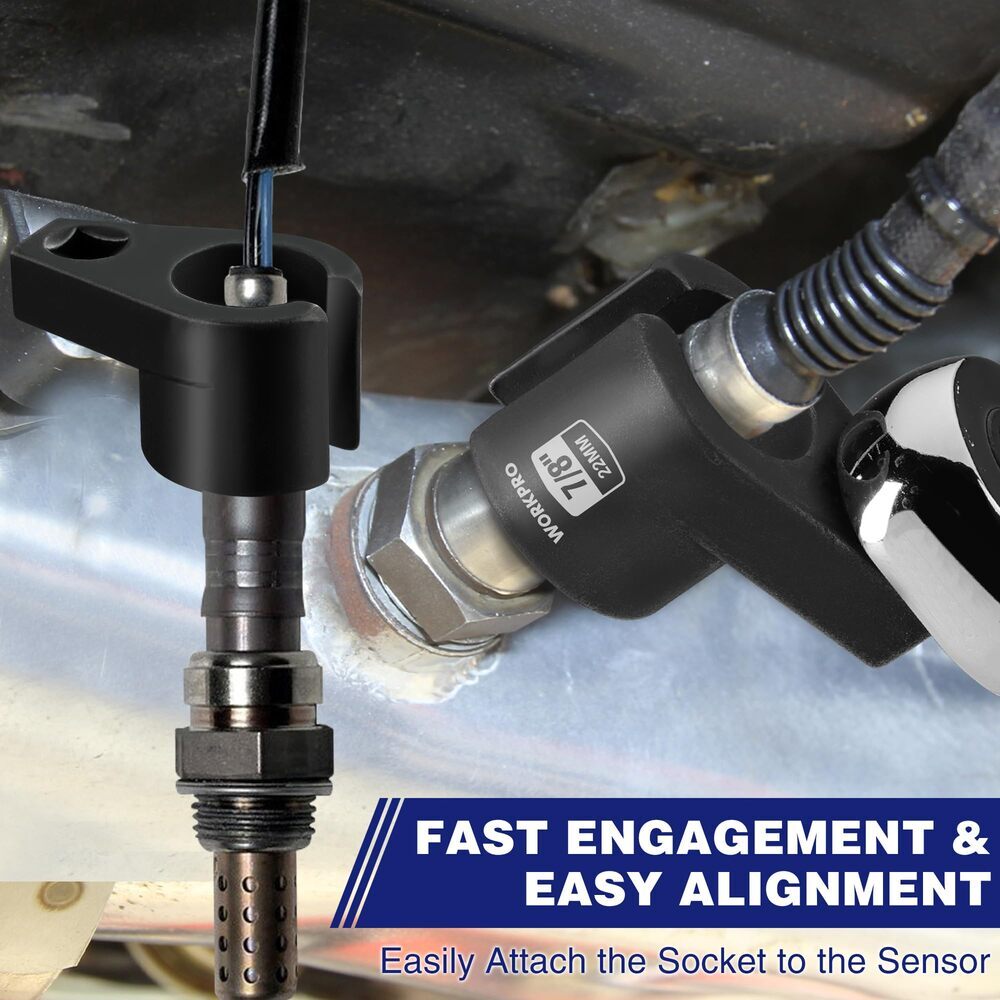 O2 Offset Oxygen Sensor Socket 3/8" Drivex 7/8" 22mm Removal Tool Wrench