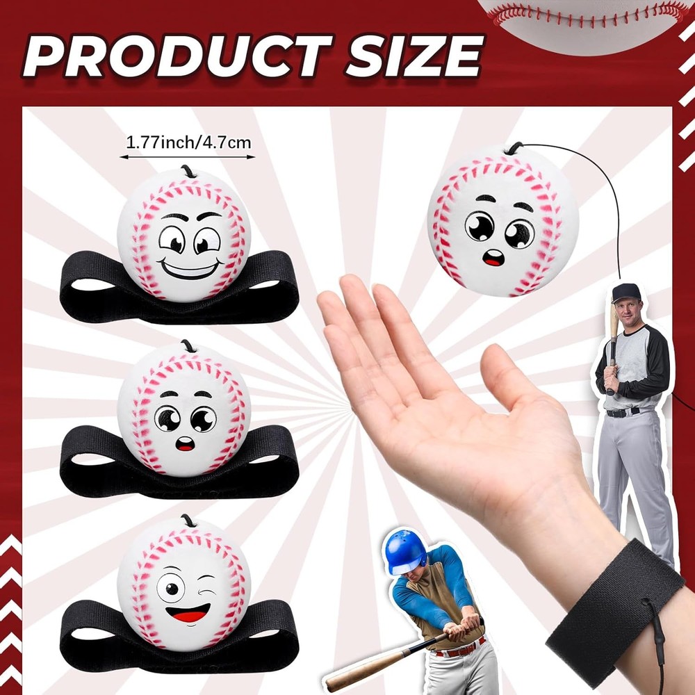 Wrist Return Balls on a String Face Return Sport Balls with Elastic Strap Wrist