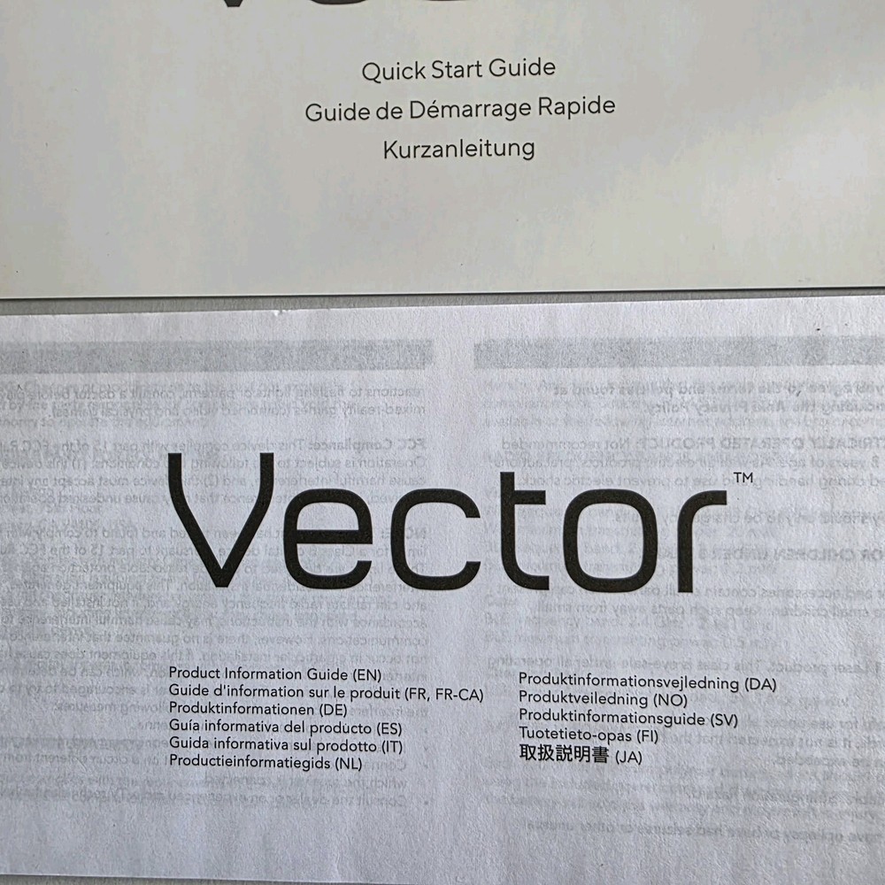 ANKI Vector Quick Start Information Guide Book Pamphlet Replacement