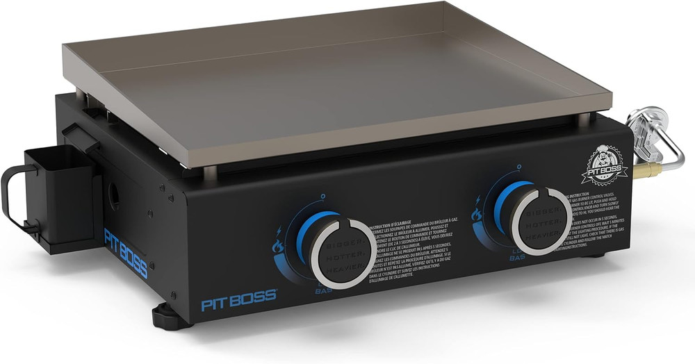 10960 2-Burner Tabletop Griddle, Black
