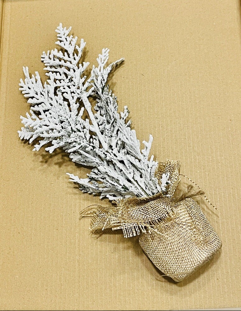 Mini Frosty Cedar Tree, 10”