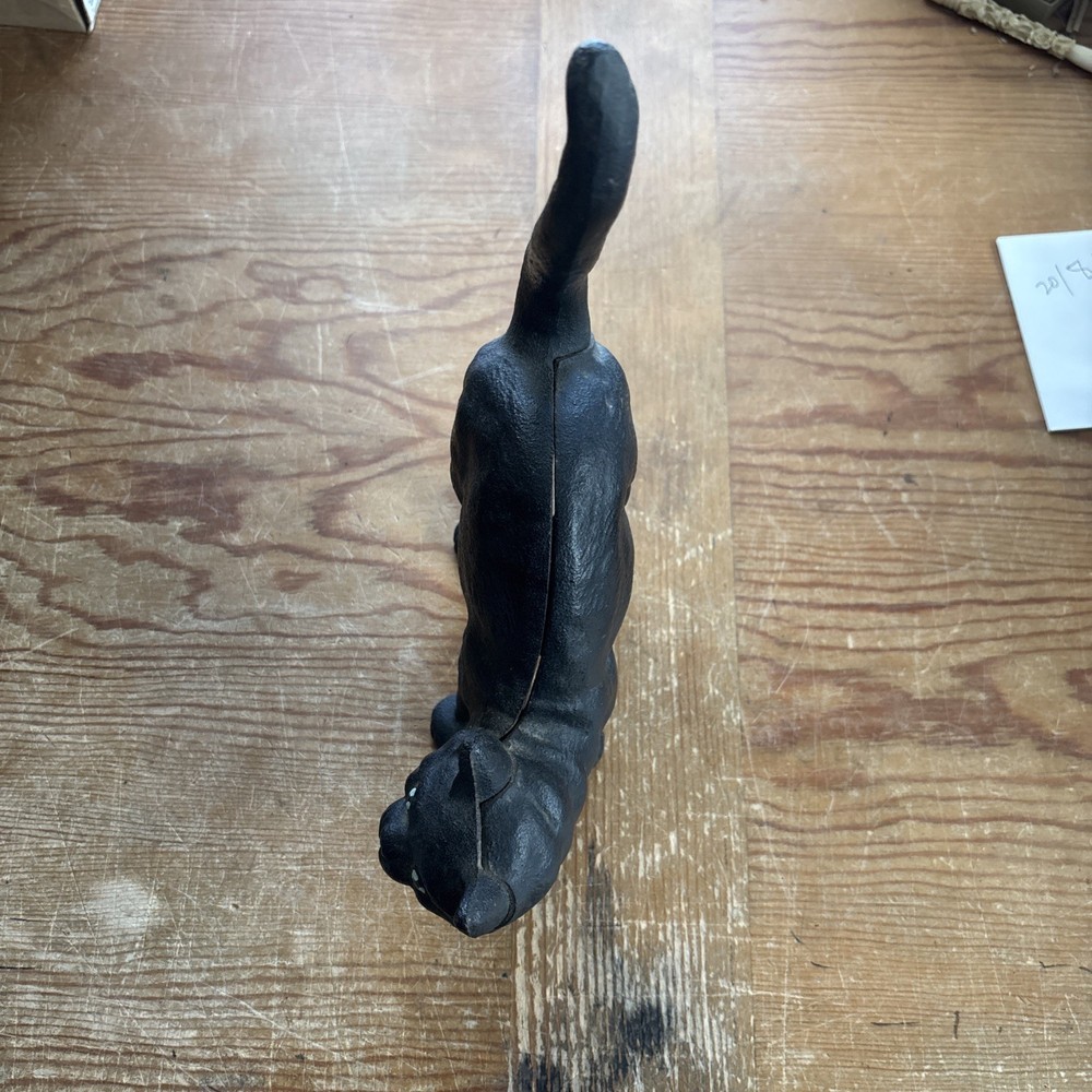 Cast Iron Black Cat Arched Back