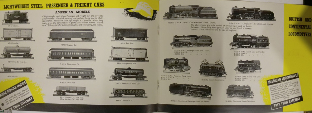 Trix Twin Railway 1948 Foldout Catalog
