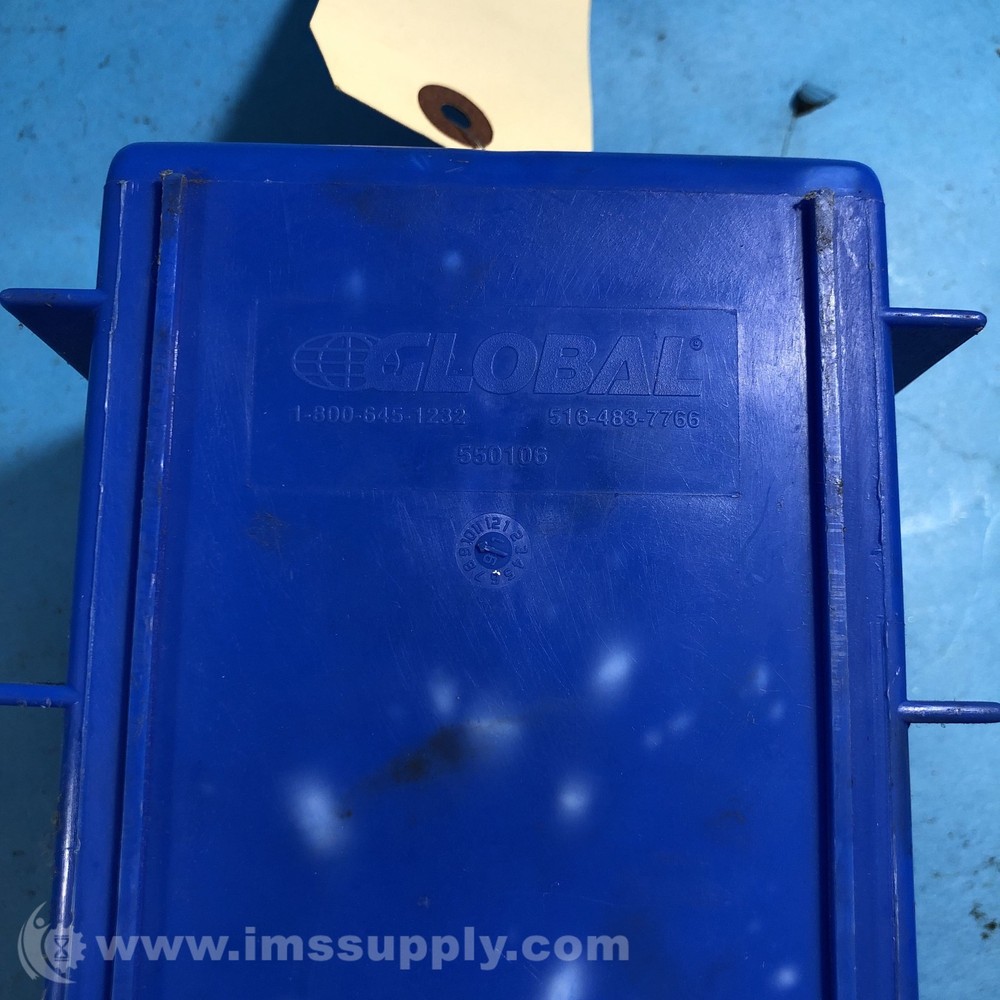 Global 550106 Blue Storage Plastic Stacking Bin 0866