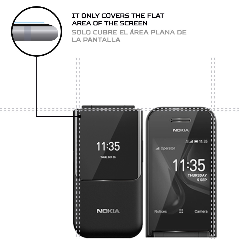 ANTISHOCK Screen protector for Nokia 2720 V Flip