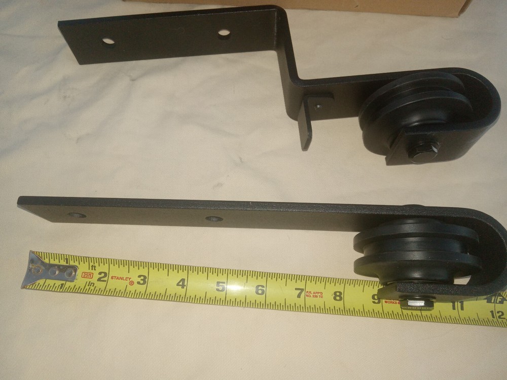 Barn Door Hardware Roller Pair Offset Overlap