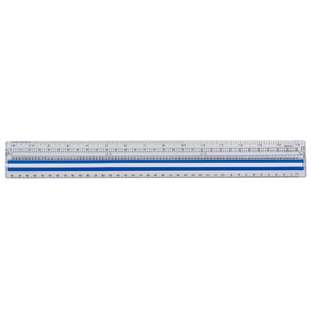 ‎40711 Clear Data Processing Magnifying Ruler, 15 in