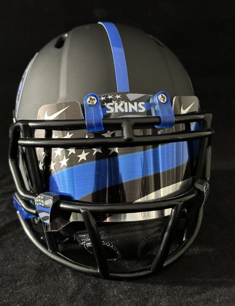 Washington Commanders Red Skins Back The Blue Mini Helmet.