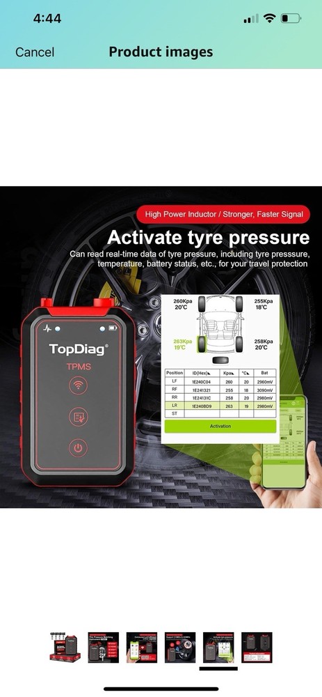 PS001 TPMS Programming Tool Tire Pressure Matching Instrument