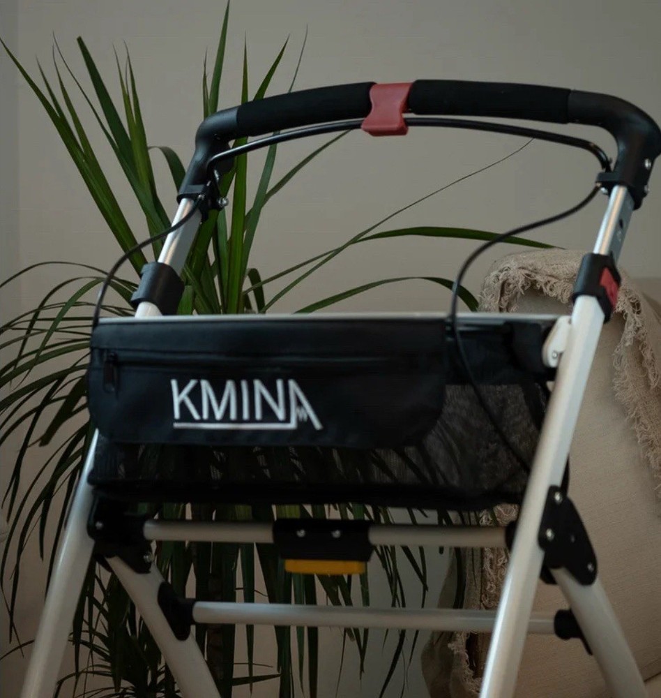 KMINA PRO - Lightweight Rollator Walker - Black