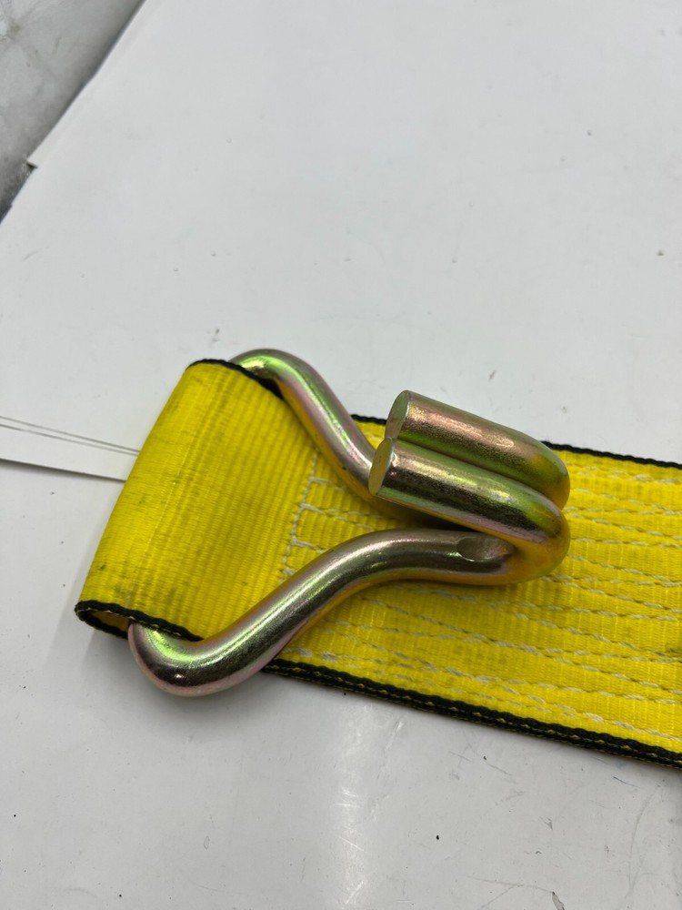 USCC US Cargo Control Yellow Strap J Hook 5400lbs Work Load Limit 16200lbs