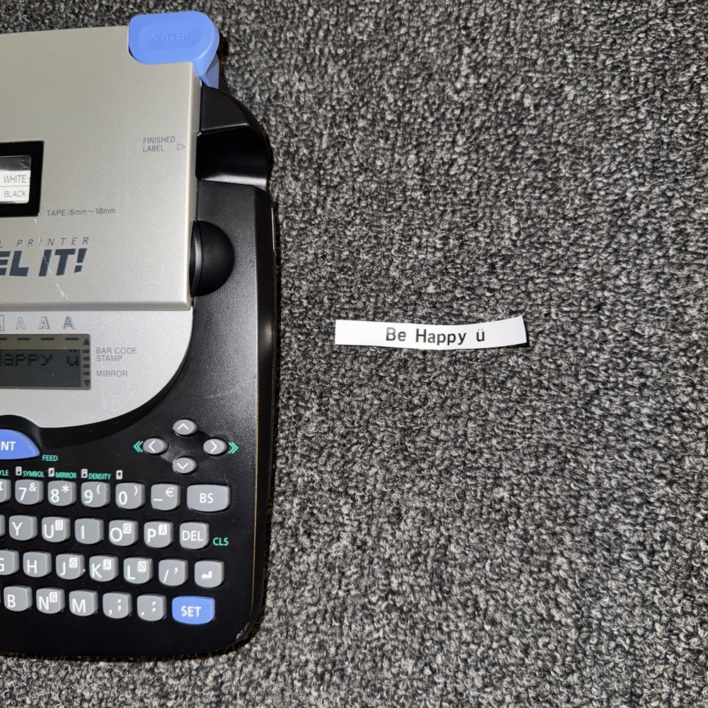 Casio Label It Kl-780 Working Testing With Label Tape