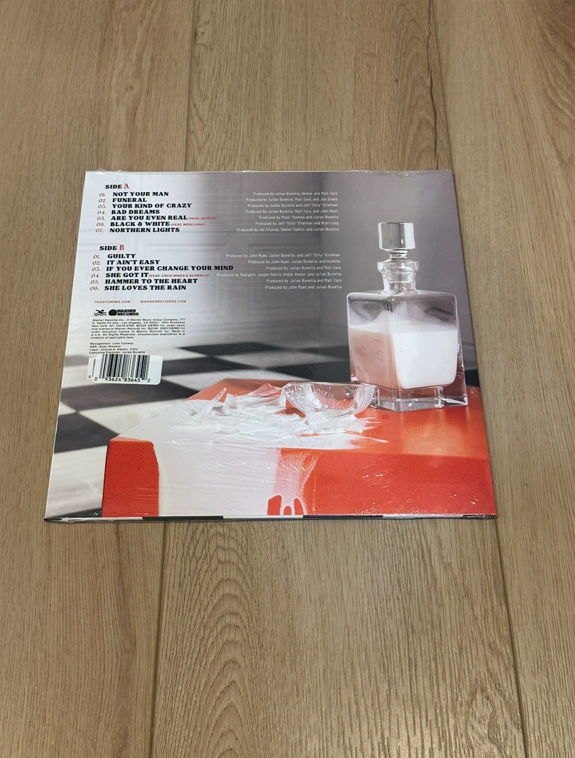 Teddy Swims-SIGNED I've Tried Everything But Therapy-Part 2-Orange Vinyl-SEALED