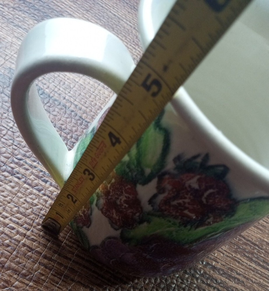 Monicats Ceramic Fruit Themed Cup Pitcher Planter Canada 2000 Grapes 24 oz