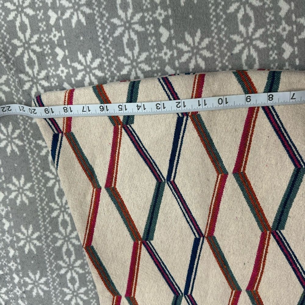 NWT ZARA Geometric Pattern Ecru Large Beach Tote Bag