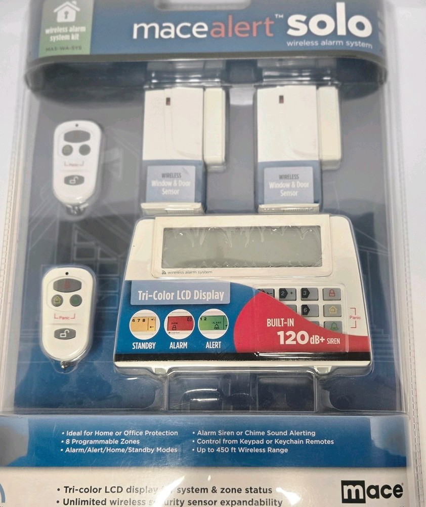 Wireless Alarm System , windows alarms, key fobs, and control panel.