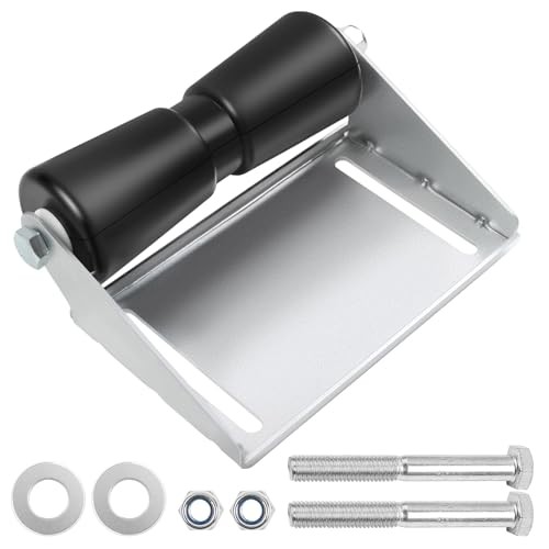 5-Boat Trailer Rollers with Panel Brackets Assembly, Keel Roller 12 Inch