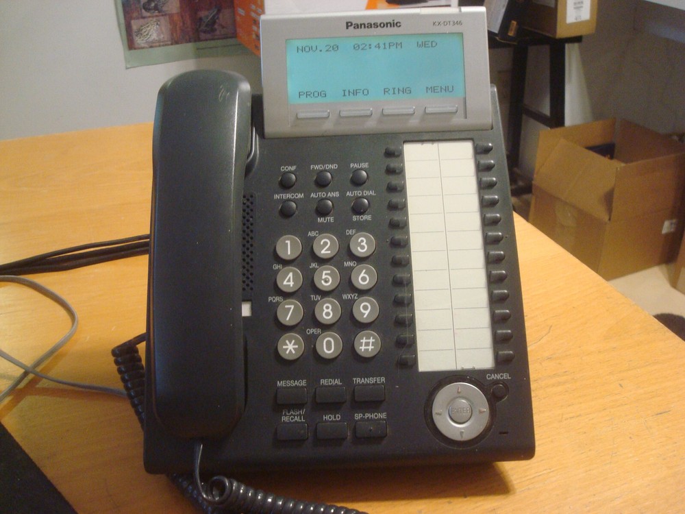 Panasonic KX-DT346 Digital Display Phone - Tested!