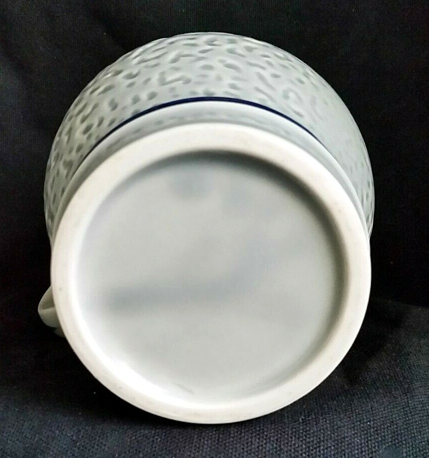 Pottery Pitcher Rice Design Handled Fruit Grape Wine Juice Kitchen Accessory