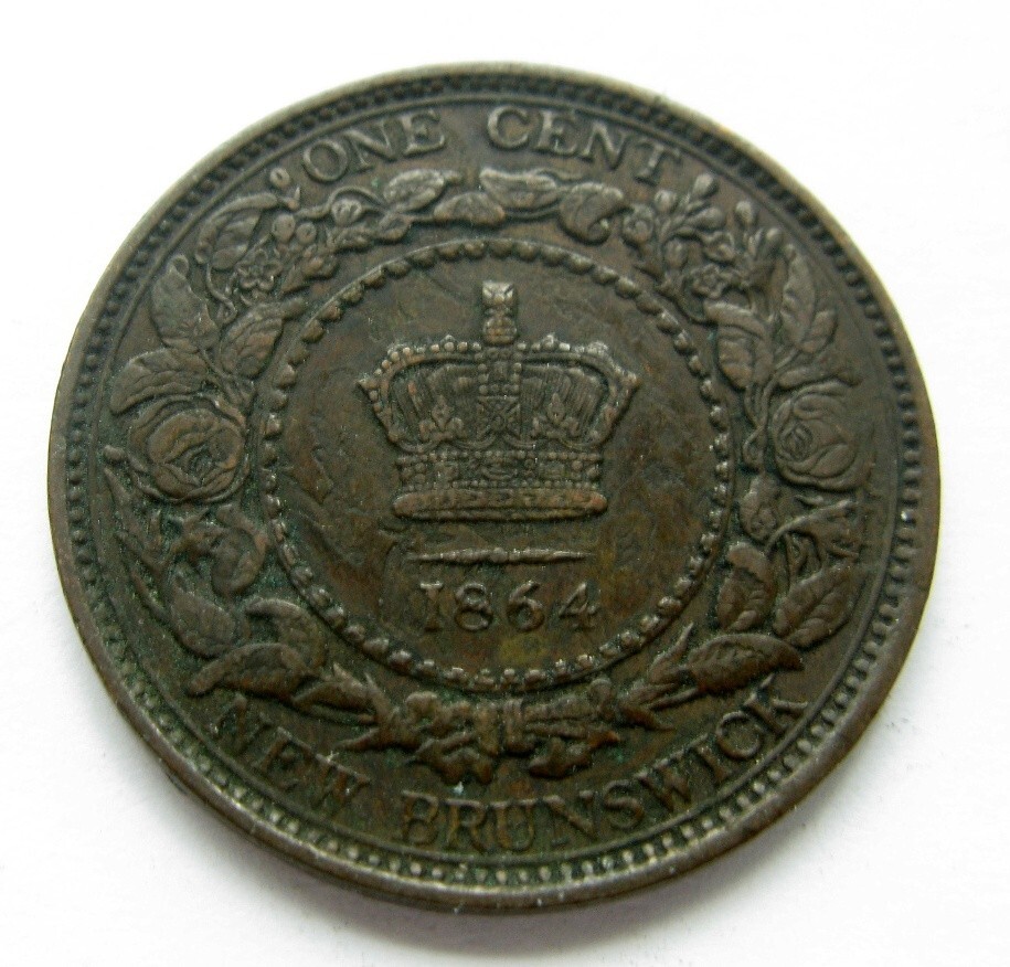 1861 New Brunswick Large One cent
