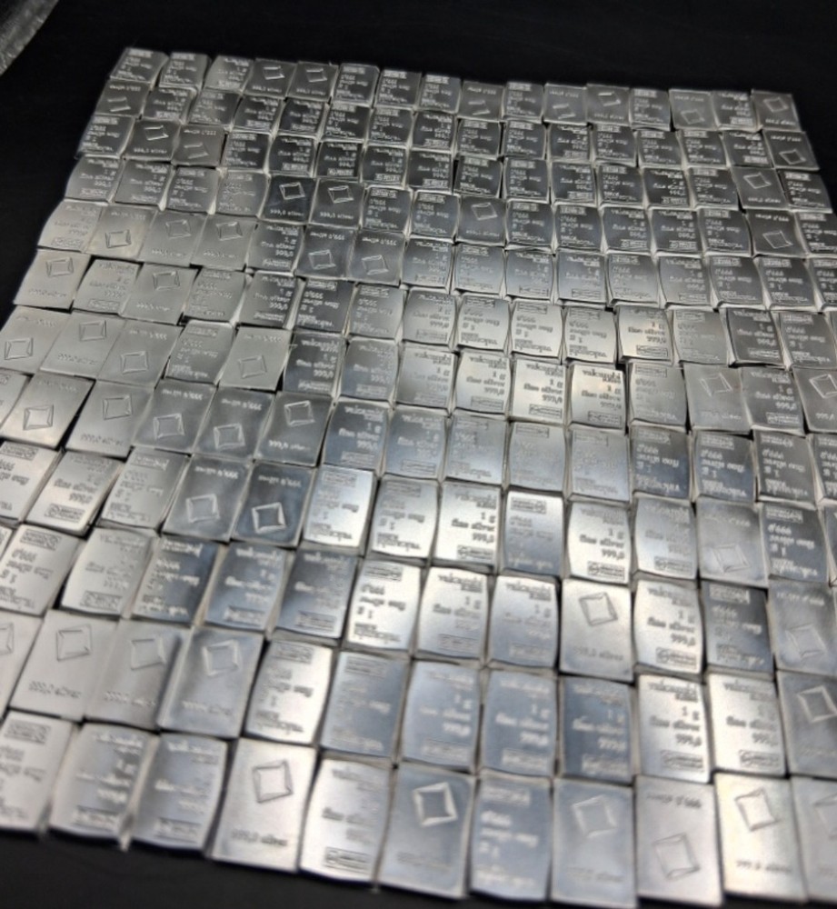 1 gram Silver Bar - Valcambi - Pure 99.9% Silver