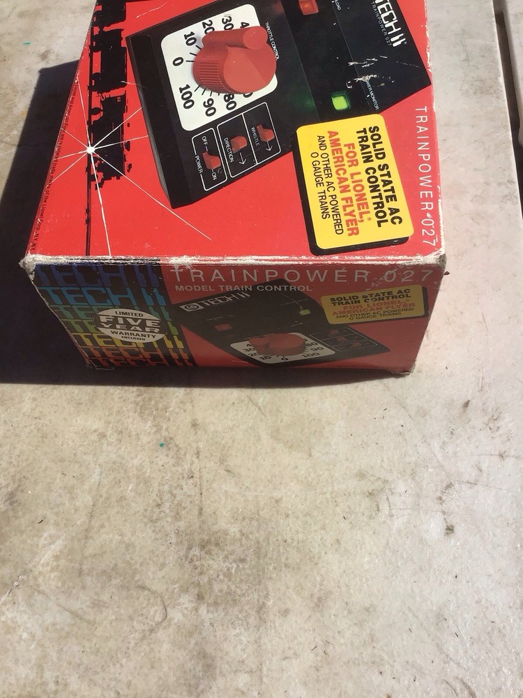 Untested Damaged Box MRC AH Tech II Trainpower 027 AC Train Controller - Unused?