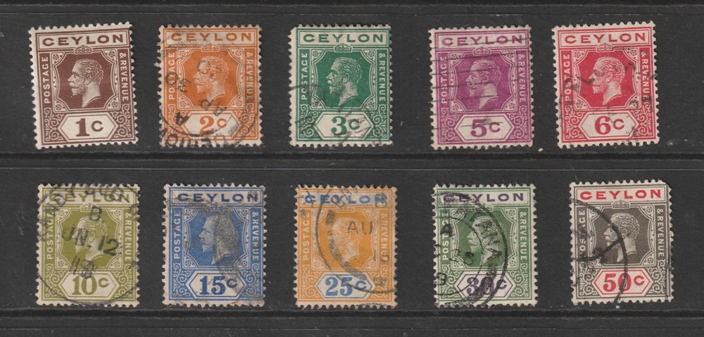 Ceylon Scott# 200-209 Mint & Used
