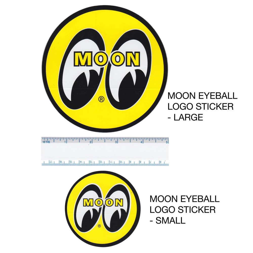 Mooneyes MOON Eyeball Logo Sticker - Large