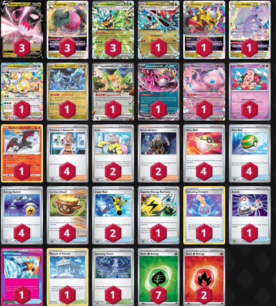 Regidrago Vstar Competitive Deck W/sleeves Tournament Ready