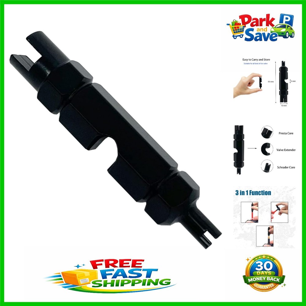 Essential Bike Valve Core Tool - Easy Insert & Replace Design for All Tires