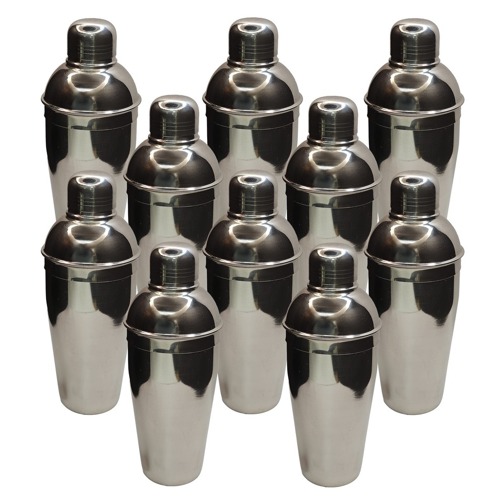 Home Brew Ohio Barware Stainless Steel Cocktail Shaker 750ml (Set of 10)