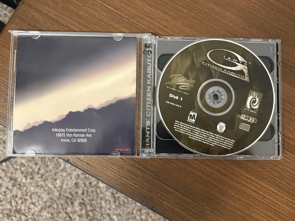 Giants Citizen Kabuto PC Game CD w Manual Eidos Interactive