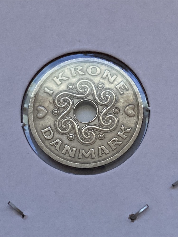 1995 Denmark 1 Krone Coin B14