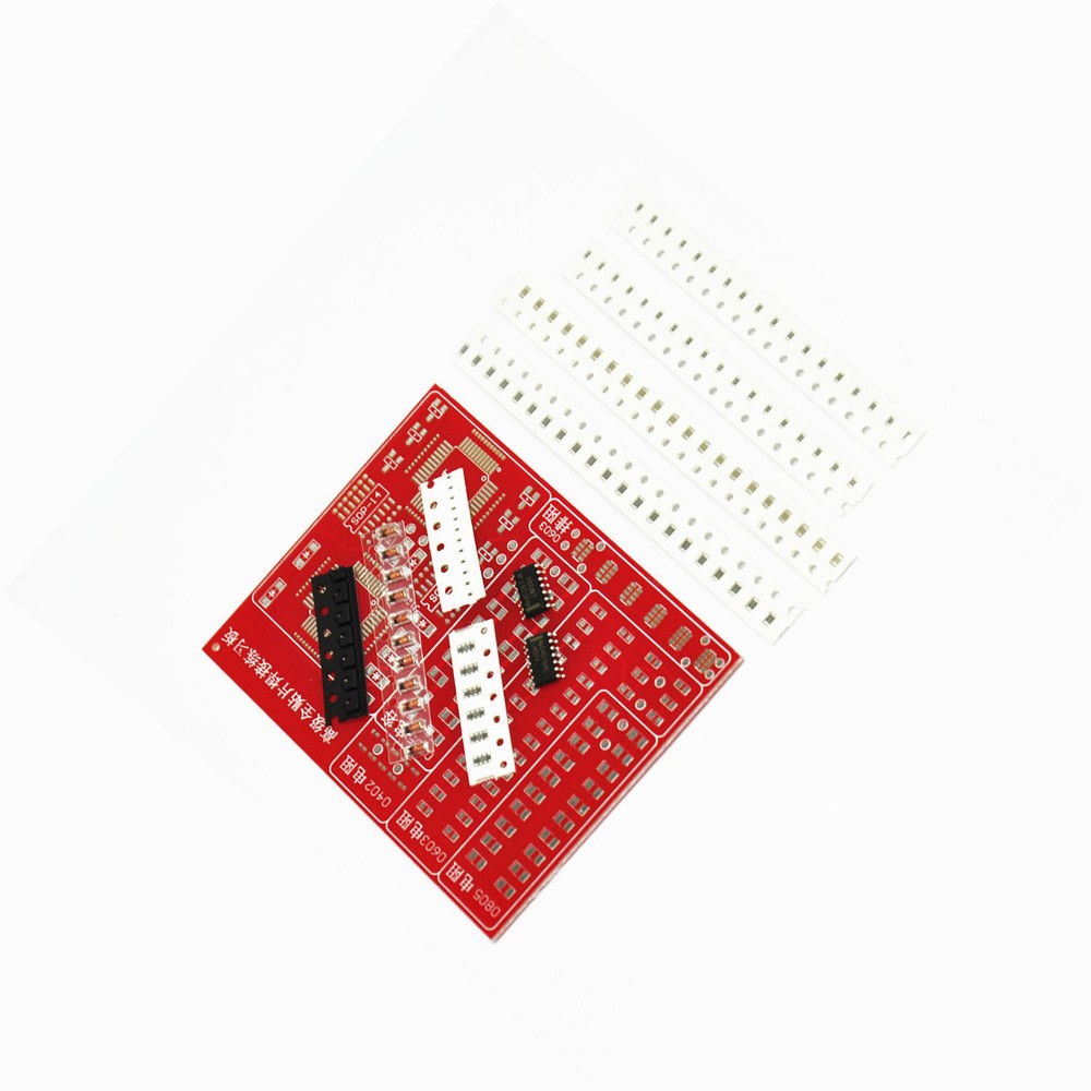 SMD/SMT Components Practice Board Soldering Skill Training Beginner DIY Kit S
