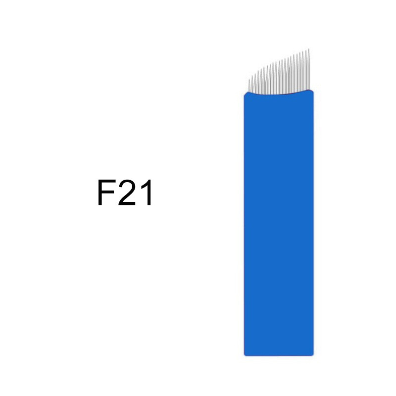 21F Shape Microblading Needles Eyebrow Shape Semi-Permanent Needle Manual Blades