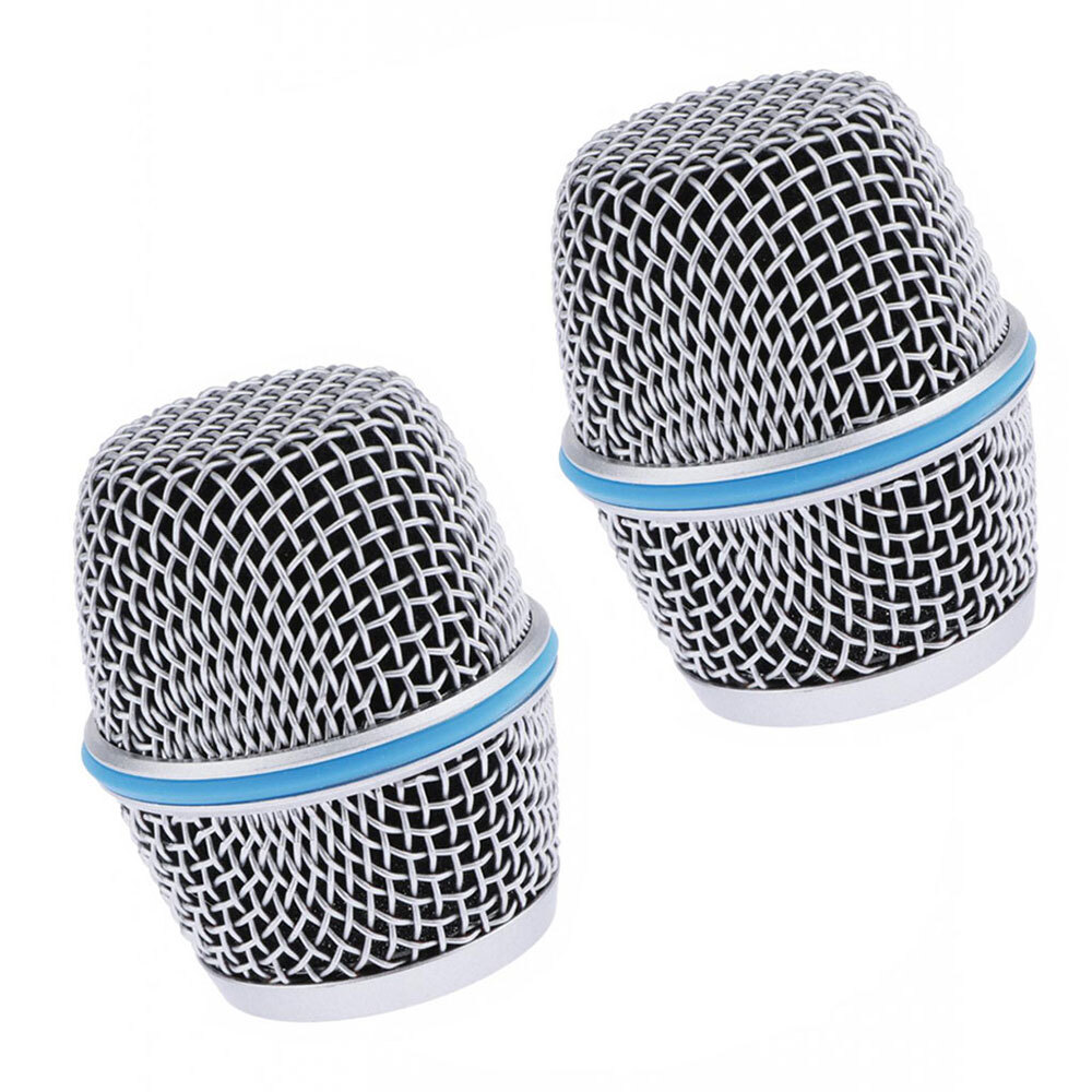 2 Pcs Microphone Grille Head Mesh Fits For Shure Beta 87A Replacement
